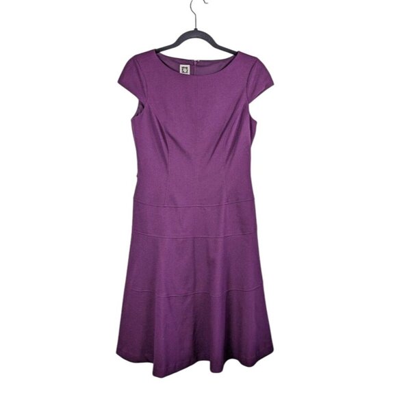 Anne Klein Midi Dress Size 6 Swing Fit & Flare Cocktail Party Church Career - Picture 1 of 6